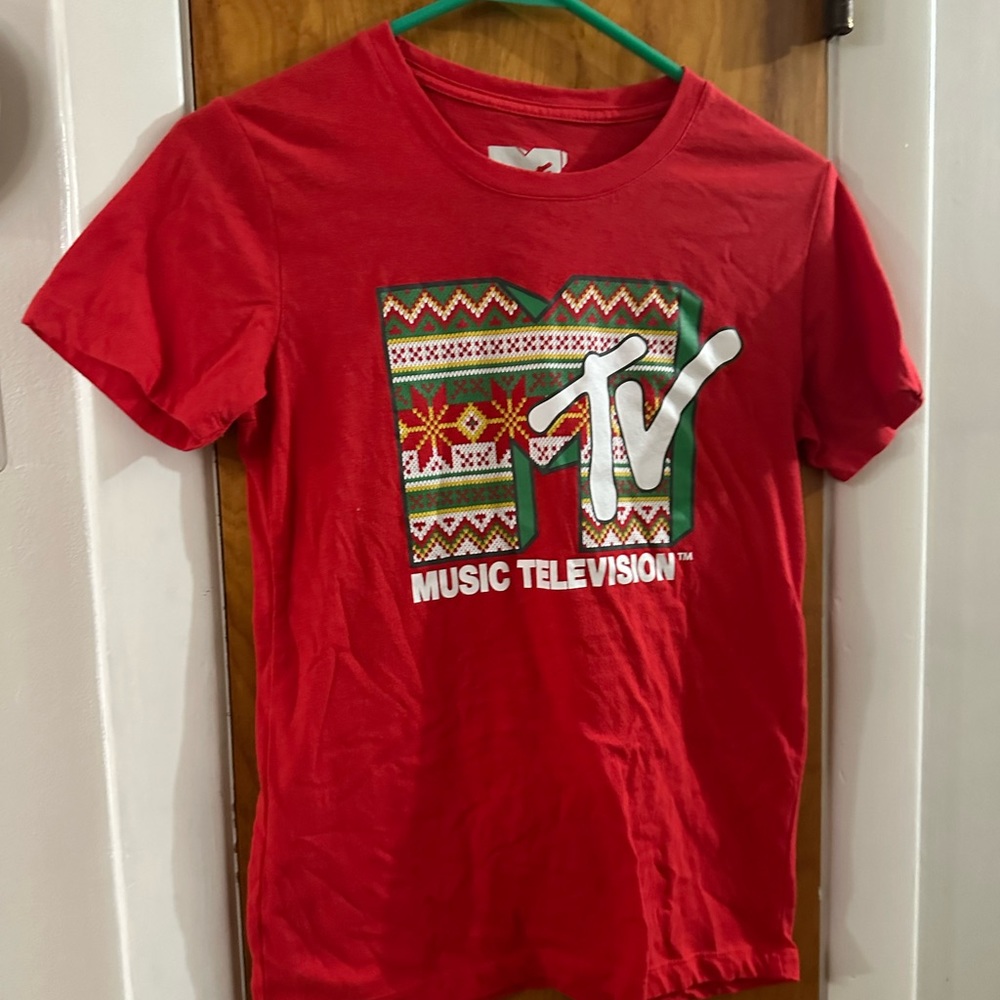 Small MTV graphic Christmas holiday tee from Target